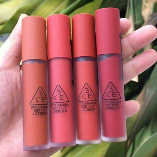 Son Kem 3CE Soft Lip Lacquer!! Dòng son hót nhất hiện nay của 3CE