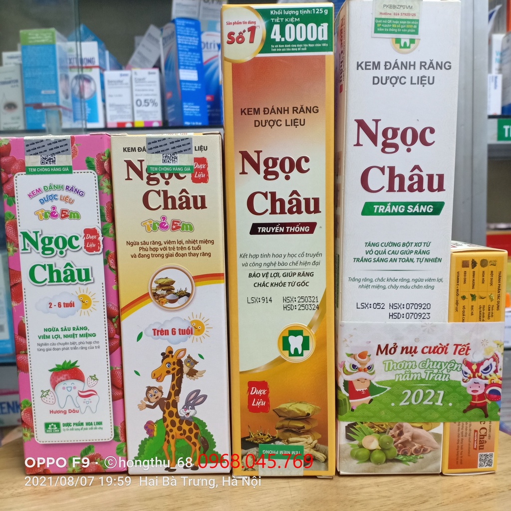 Kem đánh răng dược liệu Ngọc Châu truyền thống