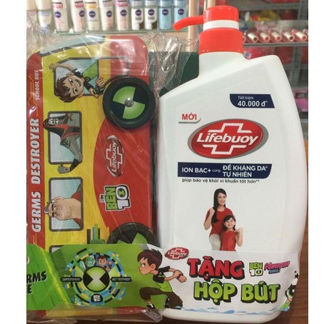 ( Đỏ )Sữa tắm bảo vệ khỏi vi khuẩn Lifebuoy bảo vệ vượt trội 833ml