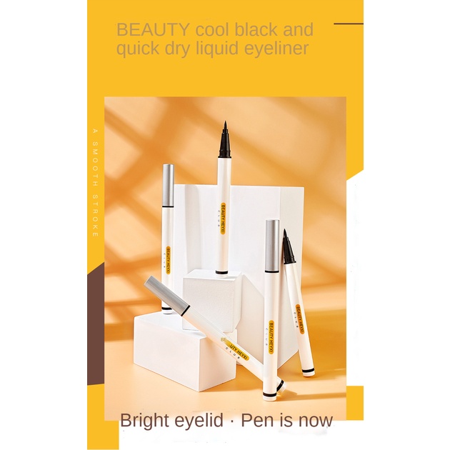 Bút Kẻ Mắt Dạng Lỏng 5 Màu Sắc Tùy Chọn Chống Thấm Nước Bắt Sáng Lâu Trôi