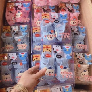 Combo 10 đôi dép tập đi đế kếp, đế cao su ( sỉ)