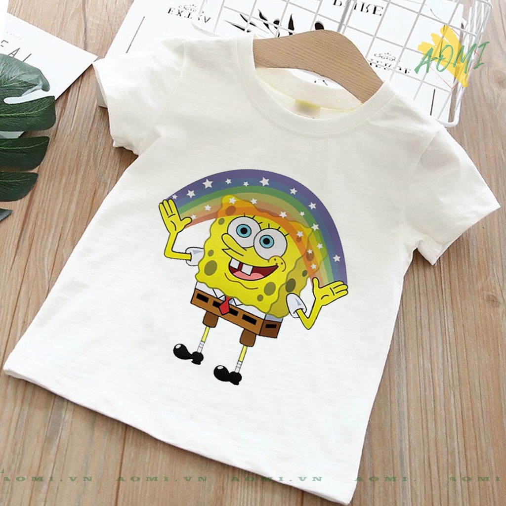 [nhiều mẫu] ÁO THUN cho bé SpongeBob Patrick UNISEX PHÔNG NAM NỮ GIA ĐÌNH CẶP ĐÔI CÓ SIZE TRẺ EM TRAI GÁI AOMIVN