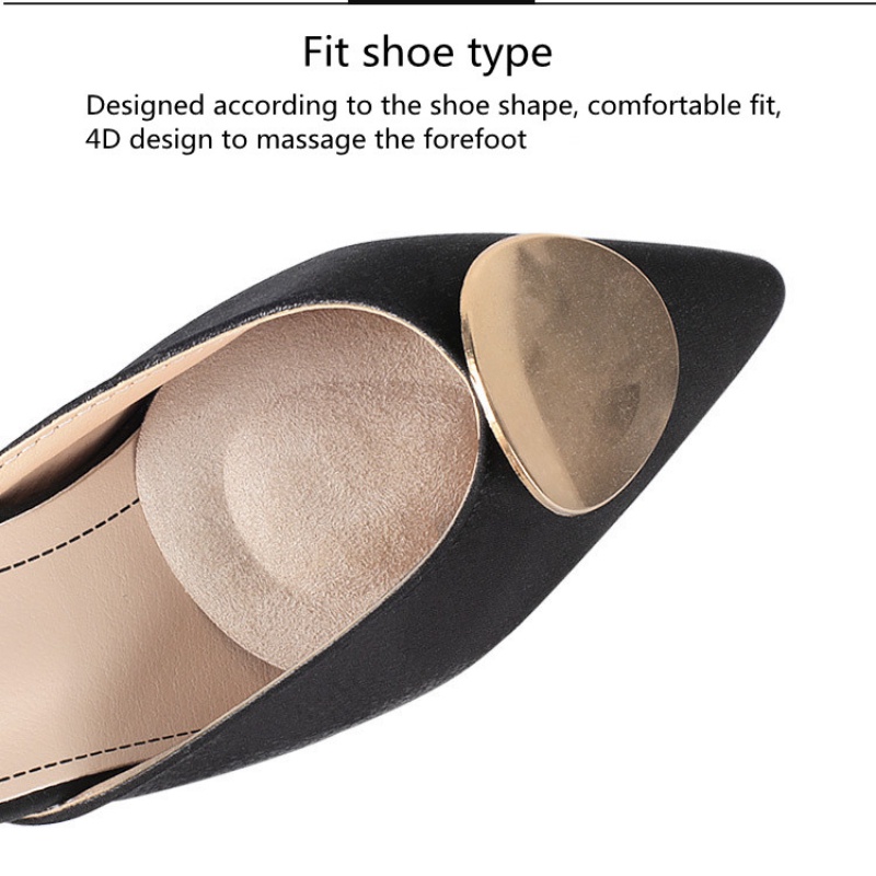 1 Cặp Miếng Lót Giày Cao Gót Hình Giọt Nước Mềm Mại Thoải Mái