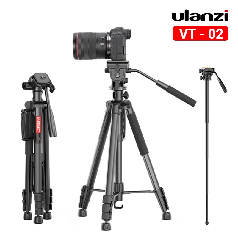 Chân Tripod đa năng Ulanzi U-SELECT VT02 Cho Điện Thoại/Máy ảnh Mirroless, DSLR