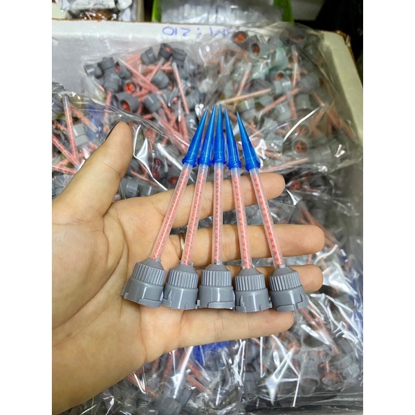 Đầu trộn keo 2 thành phần (1 đầu trộn + 1 đầu kim)