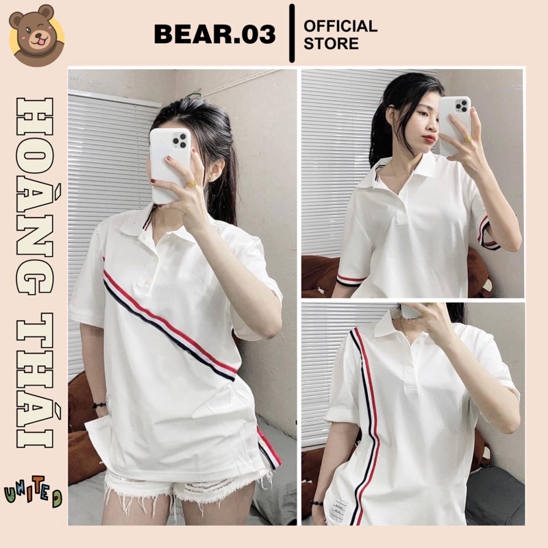 Áo POLO THOME unisex phong cách hàn quốc nam nữ mặc cực đẹp