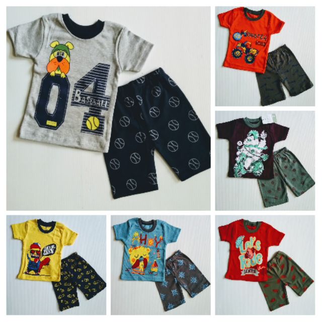 Set 5 Bộ Bé Trai Xuất Khẩu Vải Cotton Borip 8-22kg