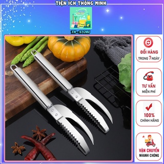 Dao đánh vẩy cá, dao mổ cá. Dao thép 304 tiện lợi 2 trong 1. Dụng cụ làm cá nhanh chóng tiện lợi