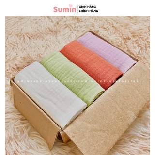 Khăn Mặt Xô Muslin Organic SUMIN Cho Bé