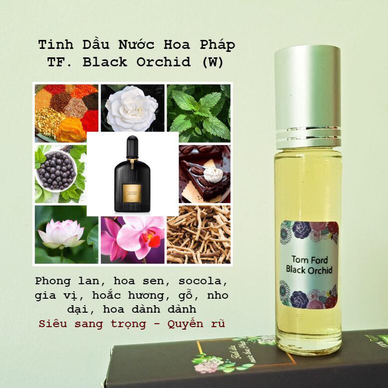 Tinh dầu nước hoa pháp black orchid siêu phẩm [dạng lăn] 10ml