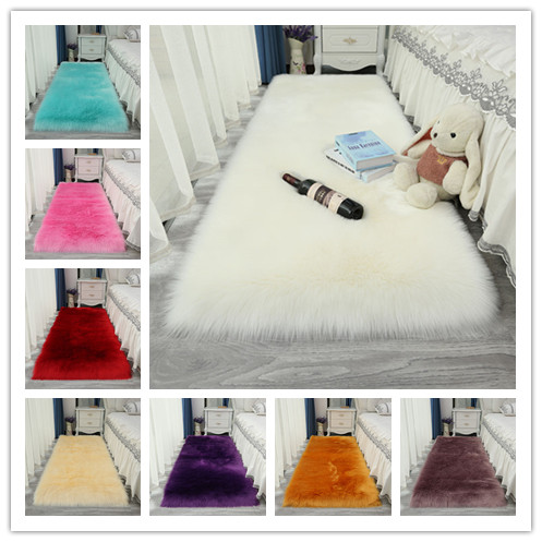 Thảm lông giả trải sàn phòng khách và phòng ngủ