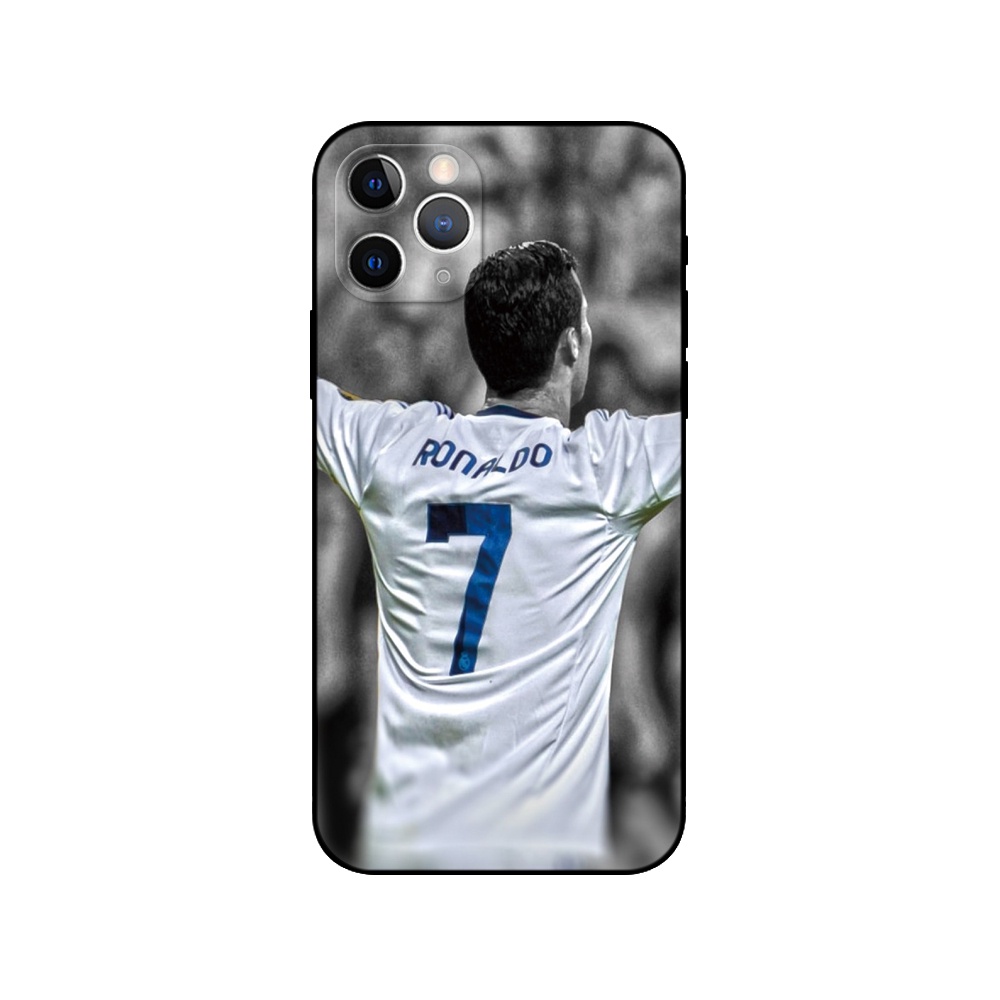 Ốp Điện Thoại Silicon Tpu Mềm Đen Hình Cristiano-Ronaldo-CR7 Cho Apple Iphone 5s 5 S SE 2020 2016 6s 6 S 7 8 Plus