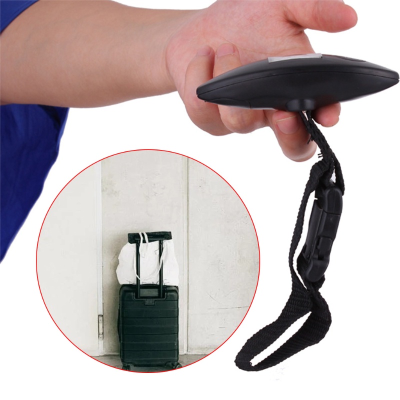 Cân Hành Lý Điện Tử Màn Hình LCD Tiện Dụng Mang Theo Du Lịch