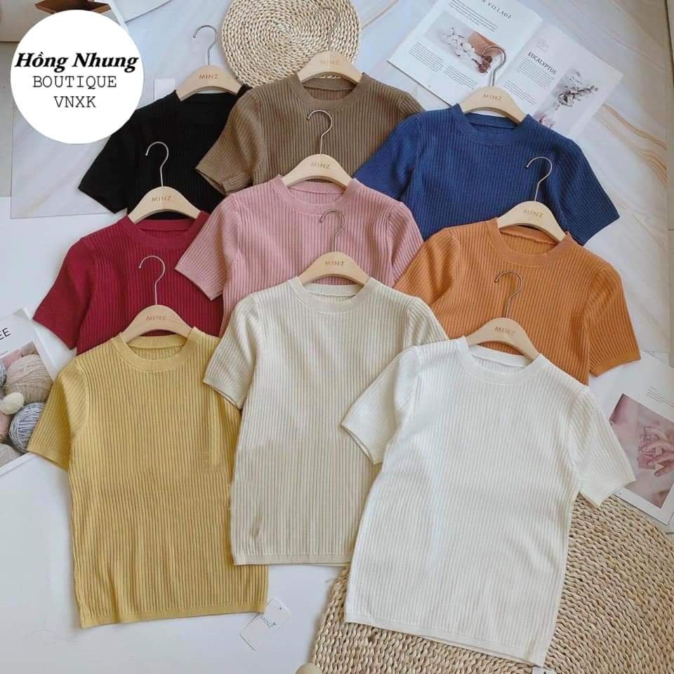 Áo len cổ tròn nhiều màu , áo len mỏng mongtoghi hàng quàng châu loại 1