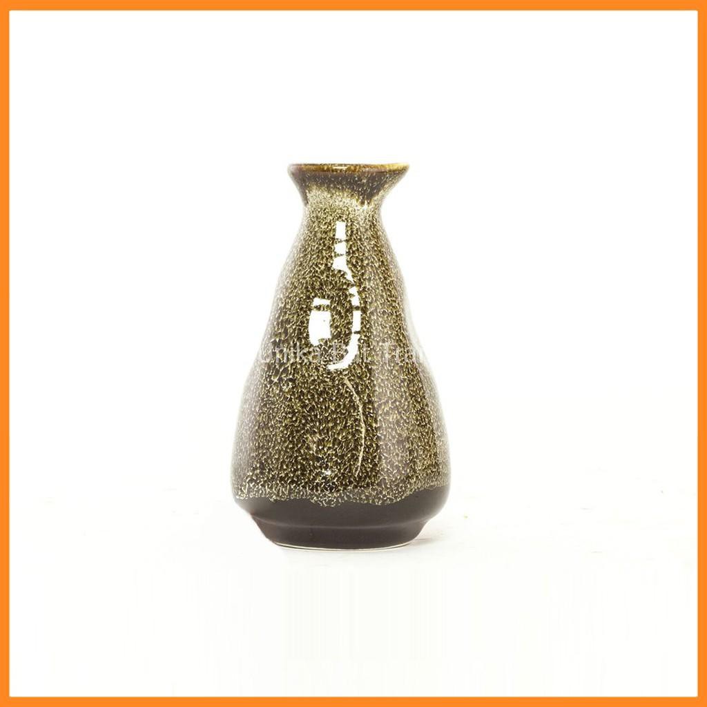 Bộ Bình Và Chén Rượu Sake Men Gấm Vàng