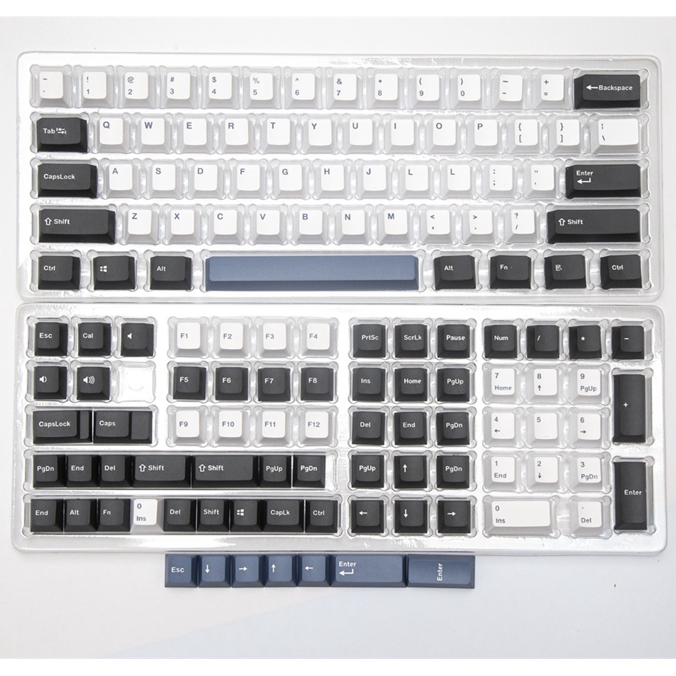 Arctic Keycap Cấu hình OEM 135 Phím Bàn phím cơ PBT Double Shot Keycaps