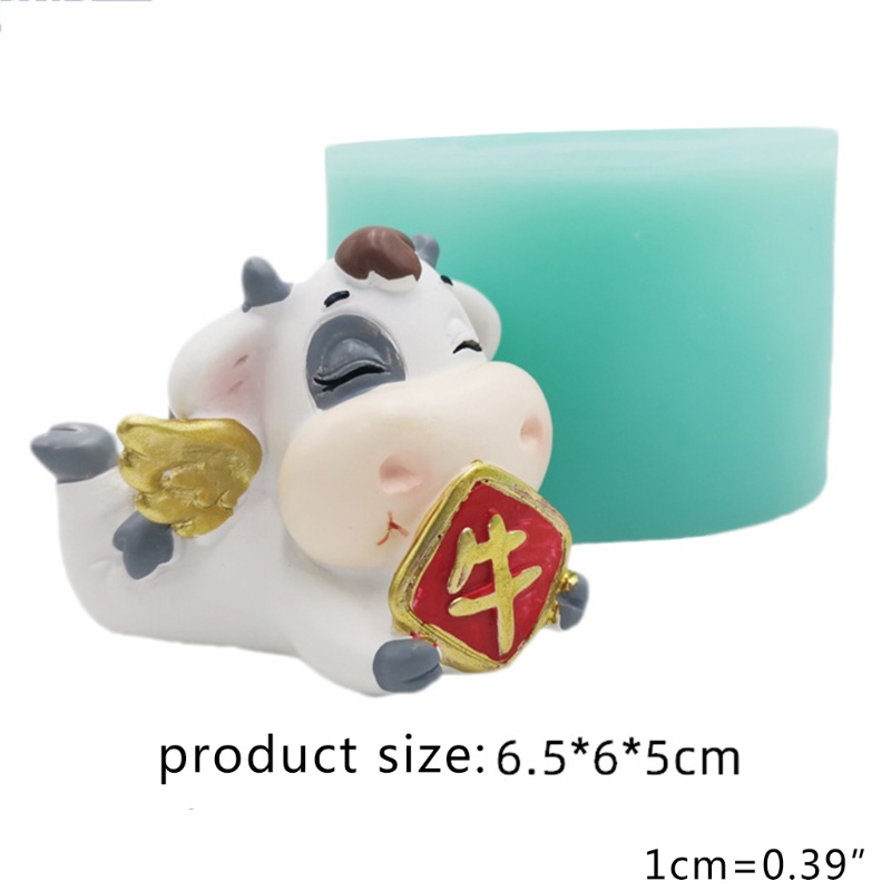 Khuôn Silicone Làm Bánh Hình Bò Sữa Đáng Yêu