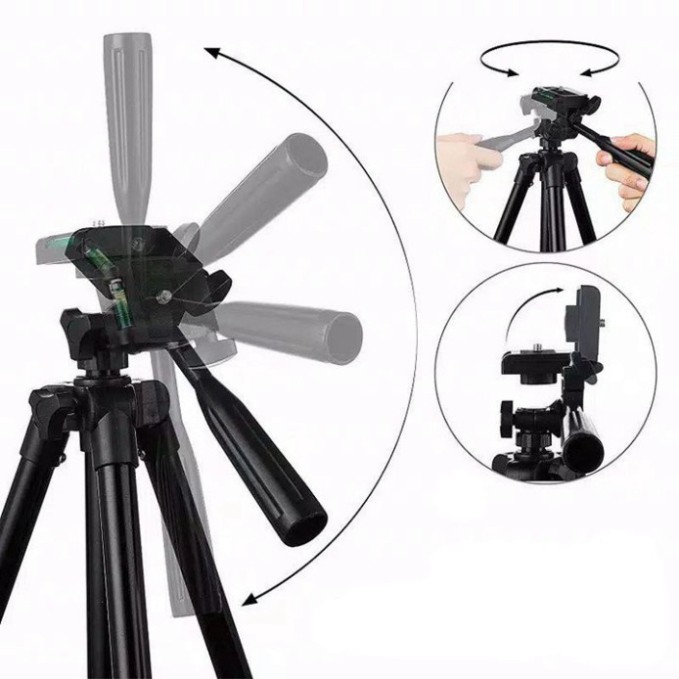 Giá đỡ điện thoại 3120 -kèm kẹp điện thoại 3 chân-Gậy livestream, quay tiktok ,quay video,chụp ảnh chống rung Taiyoshop5