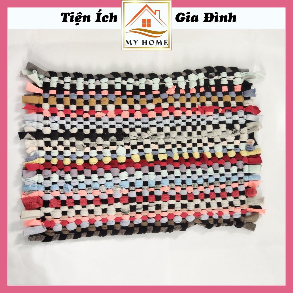 Thảm lau chân bằng vải thun, thảm chùi chân thấm hút nước tốt giá rẻ sử dụng cho nhà bếp, kích thước 35*55cm