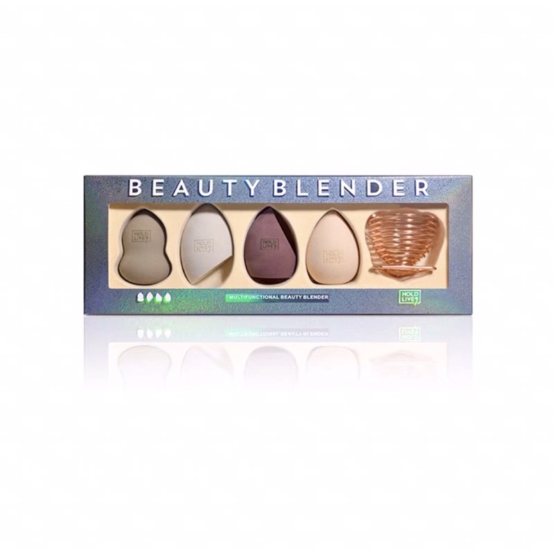 Set Mút Tán Kem Nền HOLD LIVE Multifunctional Beauty Blender