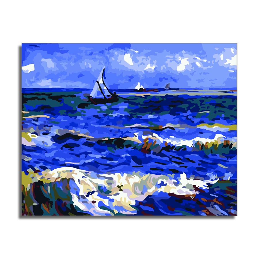 Bộ Tranh Sơn Dầu 40x50cm Tự Làm Hình Bức Tranh Của Van Gogh