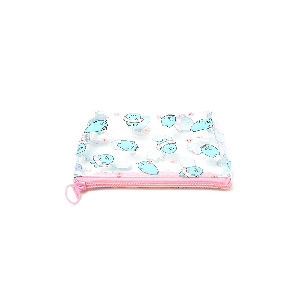 Túi Đựng Đồ Dùng Trong Suốt ARTBOX Hàn Quốc PVC Hình Otto Mang Vòng Bơi Cute