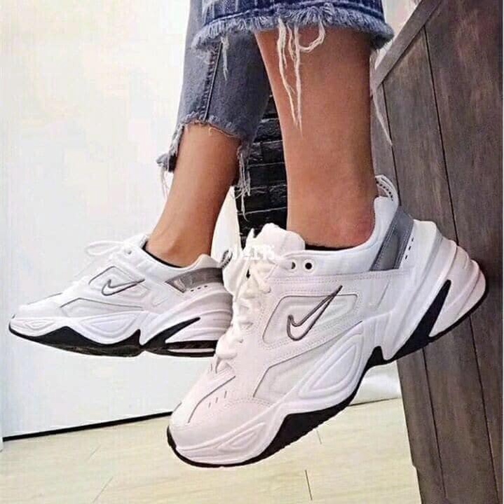 Giày thể thao sneaker m2k gót đen bản cao cấp nam nữ ảnh thật tự chụp +freeship