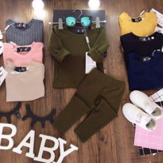 Combo Bộ len gân cho bé
