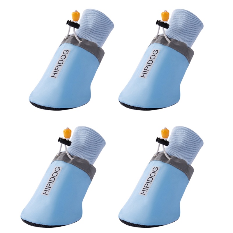 Set 4 Giày Chống Trượt Chống Thấm Nước Cho Thú Cưng