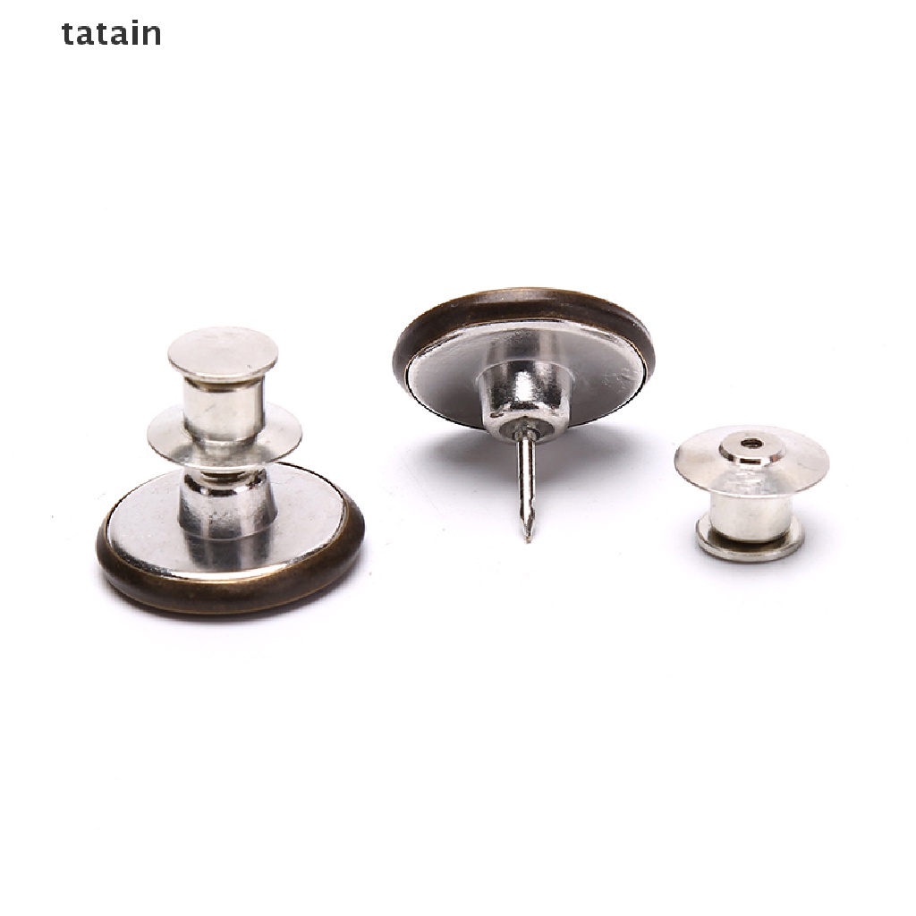 [TAT] 10pcs Pins for Jeans Instant Jean Button Pins for Pants Replacement Buttons CVX