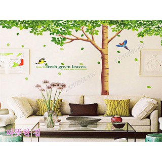 Decal dán tường LUVINA trang trí phòng khách, phòng ngủ, phòng ăn - Cây sồi