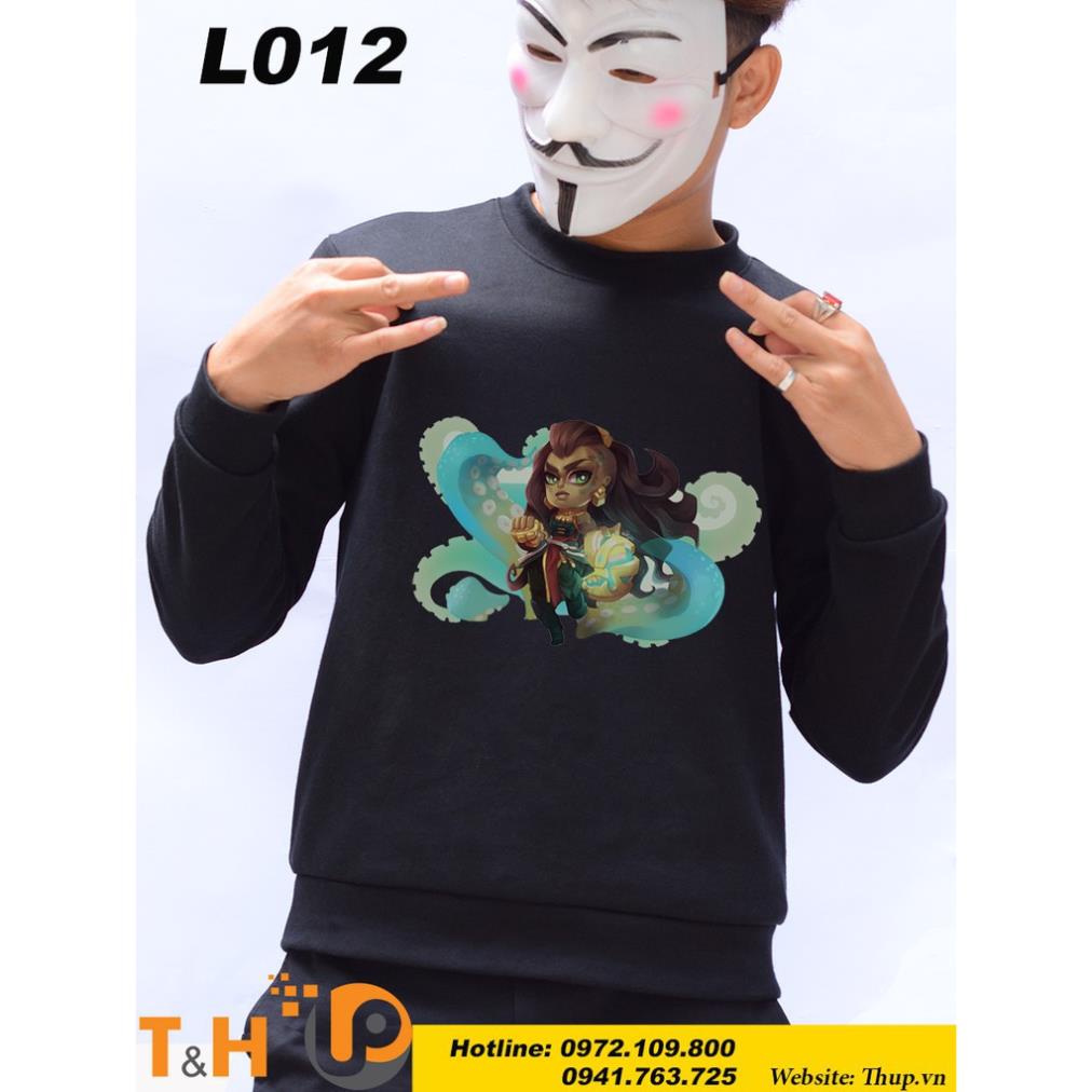 SALE- Áo game thu đông liên minh huyền thoại in hình illaoi
