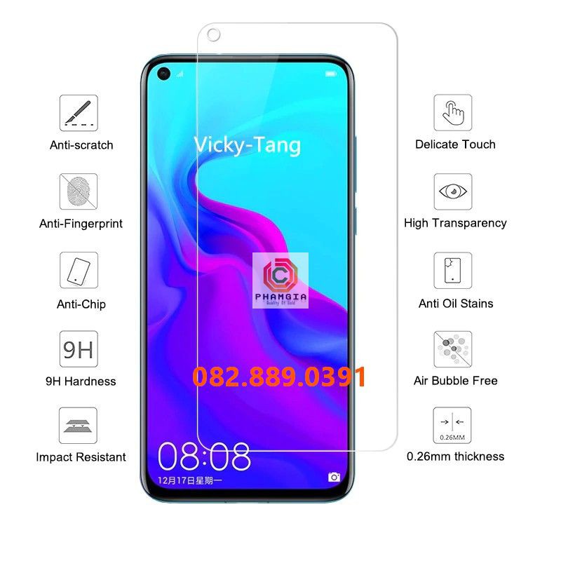 Dán cường lực Huawei nova 4/ nova 5/nova 5 pro nano siêu dẻo siêu bảo vệ