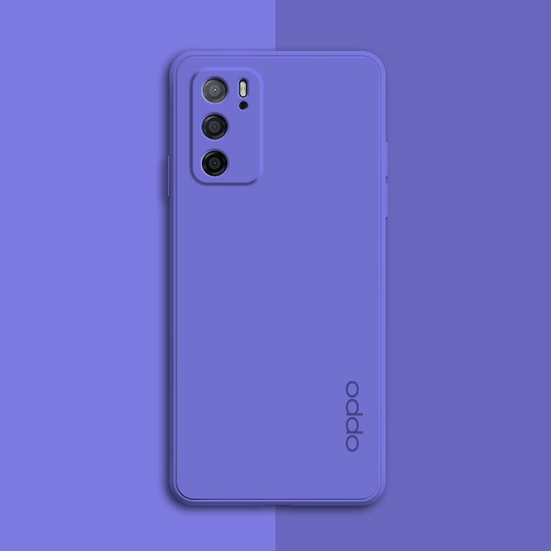 Ốp Điện Thoại Silicon Mềm Mỏng Màu Kẹo Hình Vuông Cho OPPO Reno 6 Pro 5 Pro+ 4 4G 5G Plus