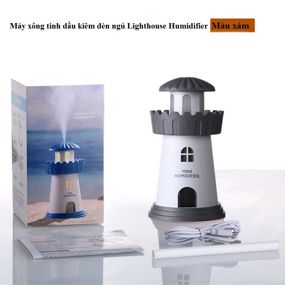 Máy xông tinh dầu Lighthouse Humidifier (Grey) - H_Shop_VN