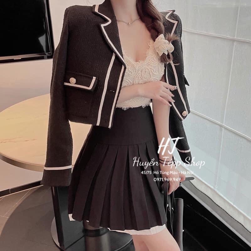 Sét vest phối cv xoè xinh