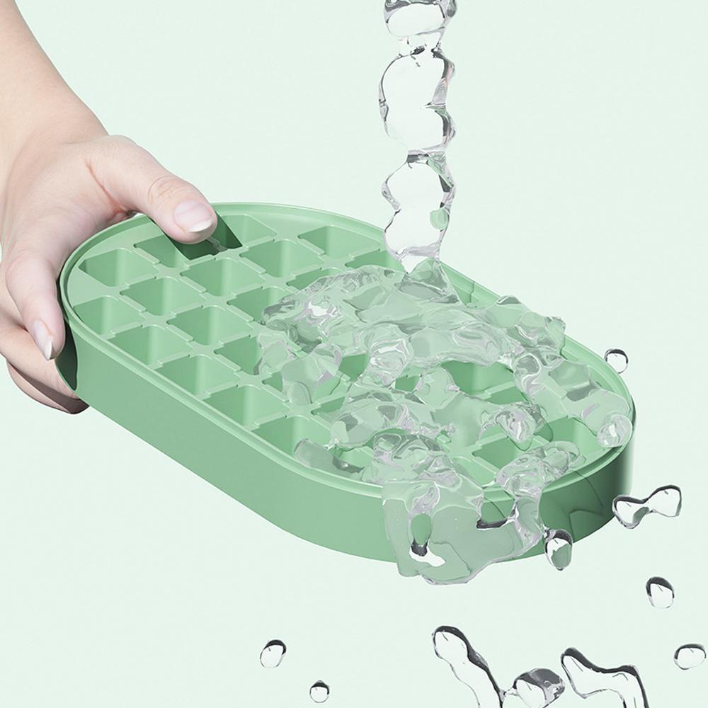 CONOPERY Khuôn Làm Đá Viên Hai Lớp Sức Chứa Lớn Có Nắp Đậy Tiện Dụng