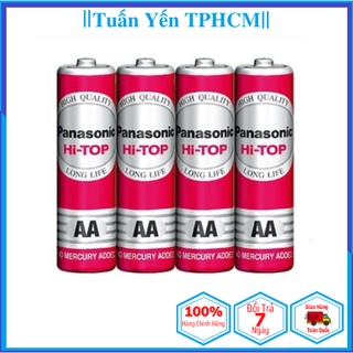 1 Vỉ Pin Panasonic AA Cacbon đỏ R6DT/4S ( vỉ 4 viên ) - Toppin
