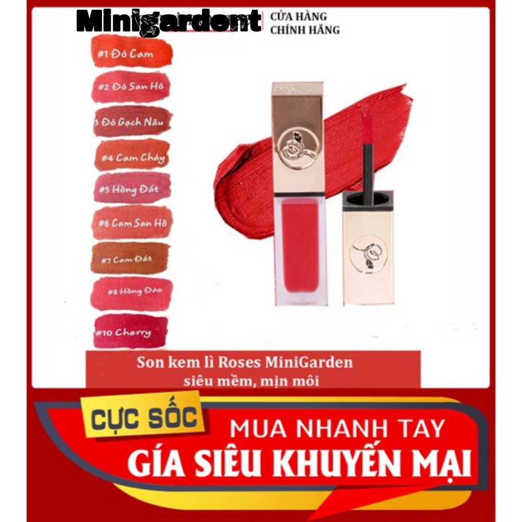 Son Môi Mini Garden Roses Matte Lipstick Version 2019 6ML PV993