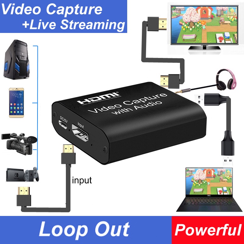 Card Đồ Họa HDMI-Cagain 4K 1080P USB 2.0 Cho PC / Laptop