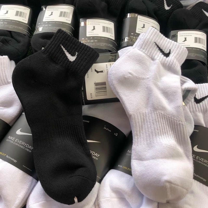 Tất vớ thể thao nam nữ cao cấp Nike drifit cổ ngắn, cổ trung, cổ cao