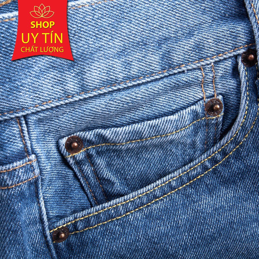 Quần Jean Nam Màu Xanh Trắng Levis 511 Made in Cambodia