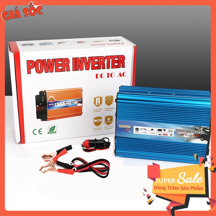 Đổi nguồn 12V lên 220V 500W