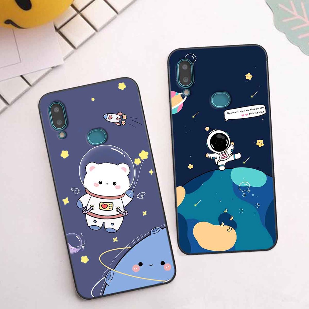 Ốp Samsung A10s in hình vũ trụ, phi hành gia bầu trời cute dễ thương