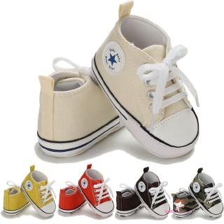 ❤Xzq-newborn Bé Trai Bé Gái Pram Giày Đế Mềm Sơ Sinh Tập Đi Trẻ Sơ Sinh PreWalker 0-18M Vương Quốc Anh