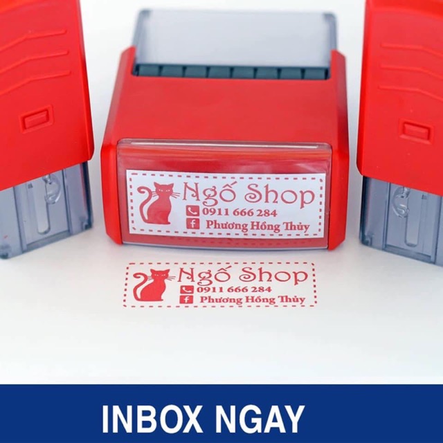 Con dấu khắc tên shop