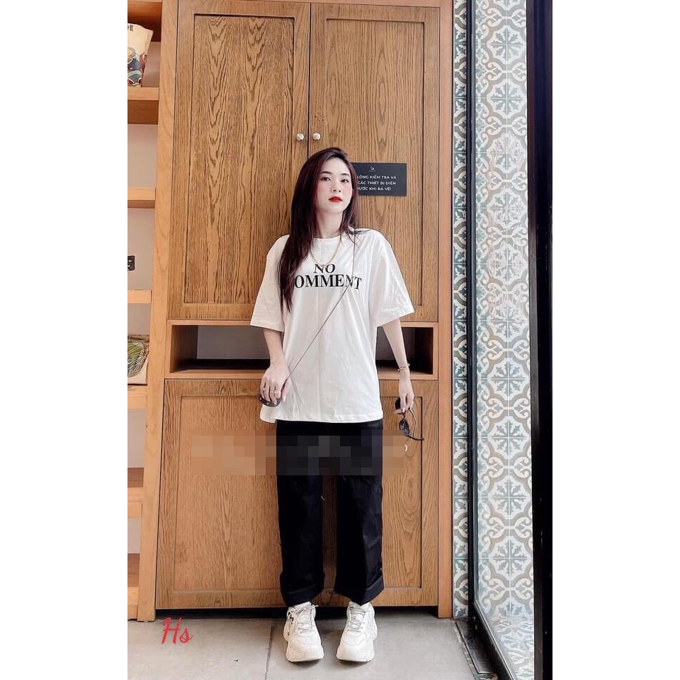 Set Bộ Áo + Quần Suông Unisex X.store - Áo No Comment + Quần Có Ảnh Thật + Đánh Giá