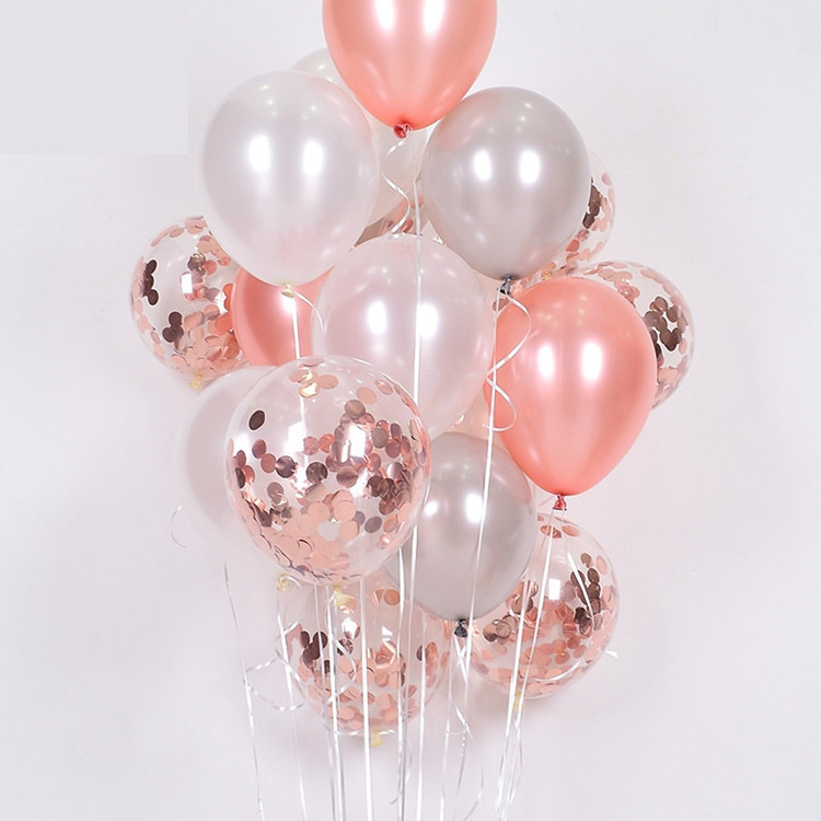 10pcs 12 inch 2.8g rose gold balloon champagne color wedding birthday party latex balloons