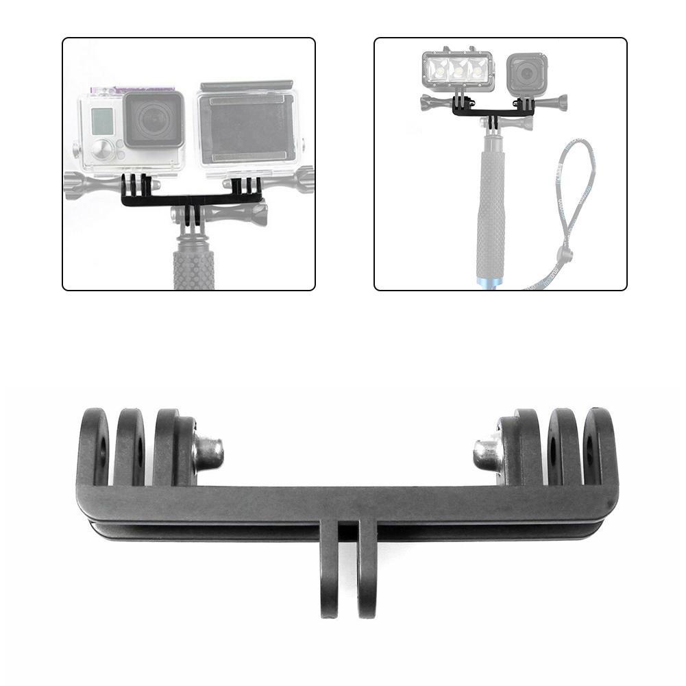 Giá Đỡ Đôi Gắn Nón Bảo Hiểm Cho GoPro He B1I1 U0K9 Action C5A2 Camera H3Z6 W2H9 Mới