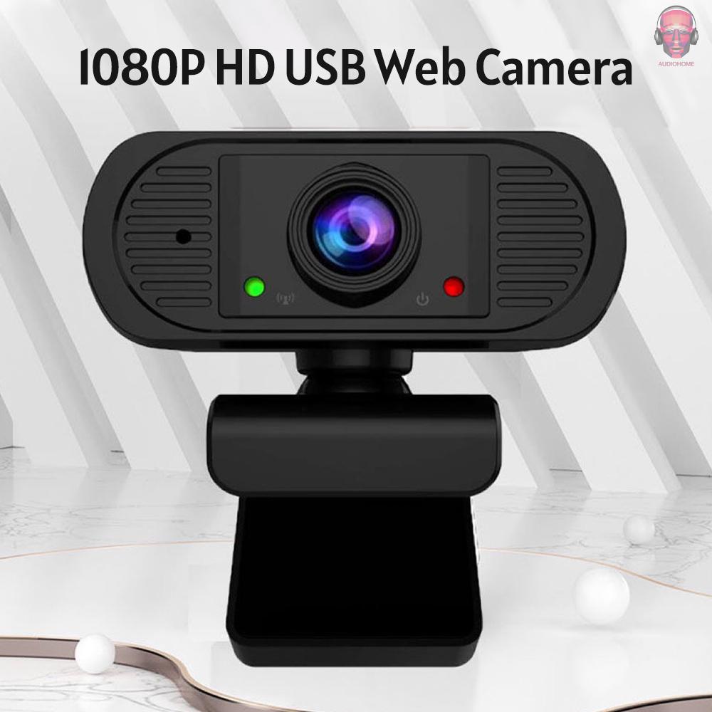 AUDI   1080P HD Webcam USB Laptop Computer Camera Clip-on PC Web Camera Auto Focus Built-in AUDIcrophone for Live StreaAUDIng Video Calling Online Meeting Teaching